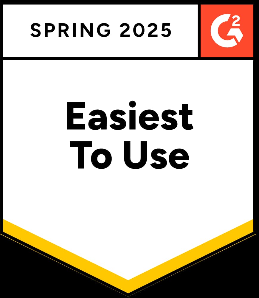 G2 Easiest To Use Spring 2025