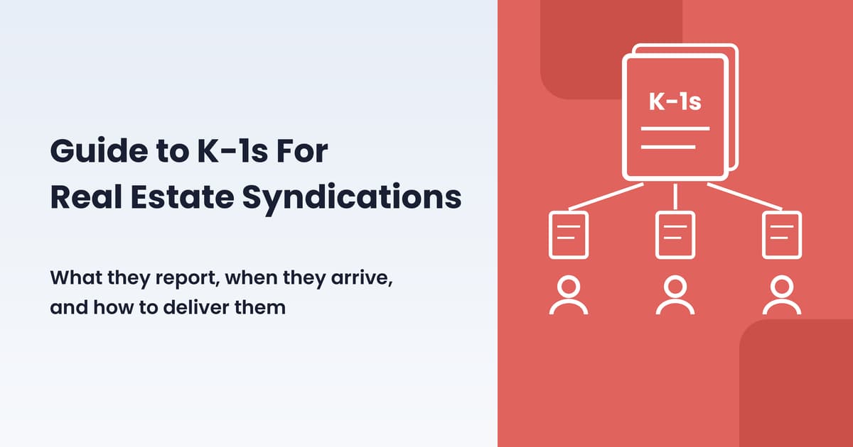 Guide to K-1s for Real Estate Syndications