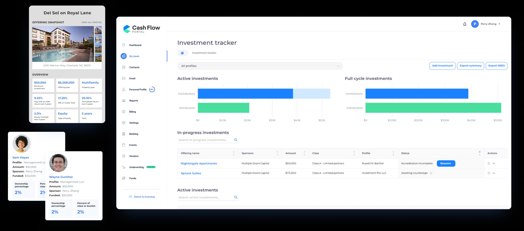 Cash Flow Portal uses its own platform to raise funds.