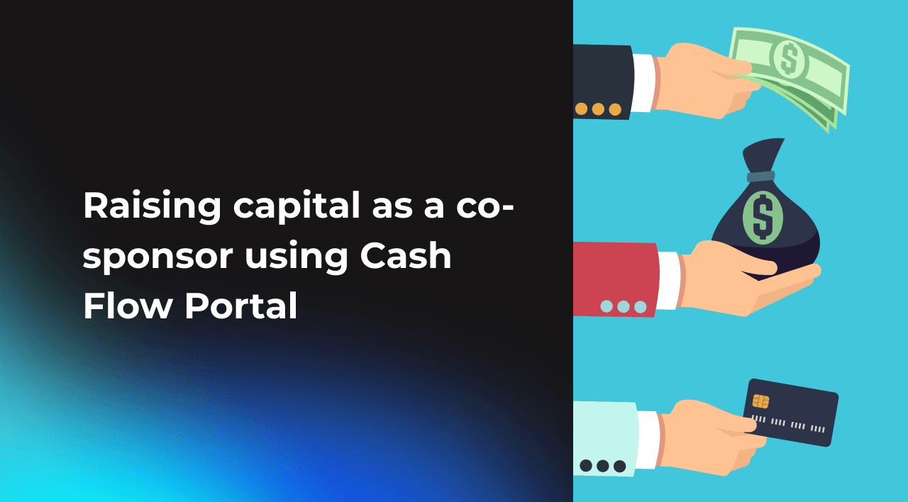 How multifamily deal co-sponsors can raise capital using Cash Flow Portal